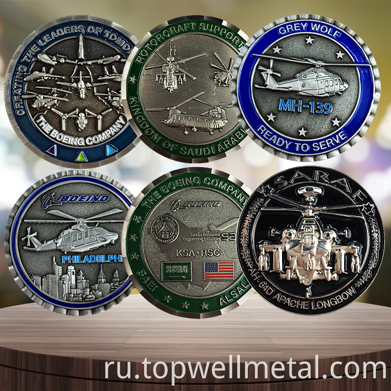 Engraved Enamel Challenge Coins Factory Direct Custom Metal Customized Exclusive Challenge Coins4